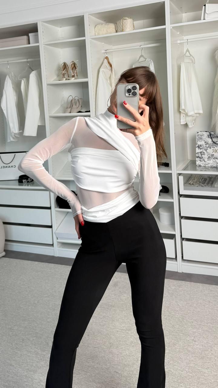 Боді жіночий Модель: 1512-382 Колір: чорний, молоко, фото 1