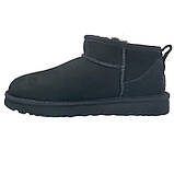 Натуральні жіночі уггі UGG Australia Ultra Mini women Black, фото 6