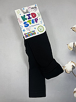 Детские махровые кальсоны 104-158 см в черном цвете