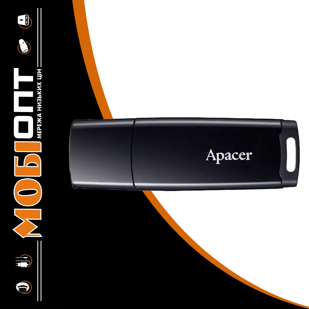 USB Flash 64GB Apacer AH336 black, фото 1