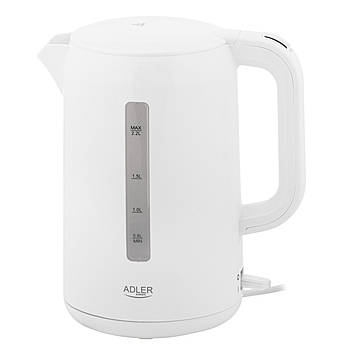 Електричний чайник Adler AD 1386 — 2200 Вт, 2,2 л, білий корпус
