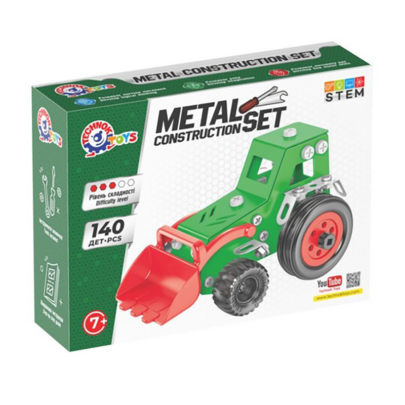 Дитячий металевий конструктор 1799TXK 140 деталей, фото 1