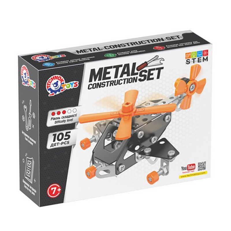 Дитячий металевий конструктор 0143TXK 105 деталей, фото 1
