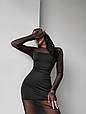 Сукня жіноча міді Модель: 1512-320 Колір: чорний, фото 3
