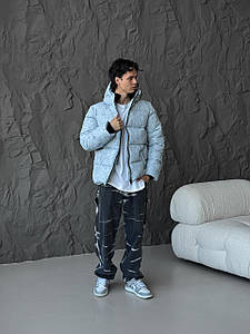 Зимова куртка Navi на пуху сіра