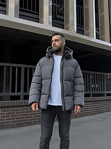 Куртка зимова чоловіча Brut на пуху сіра