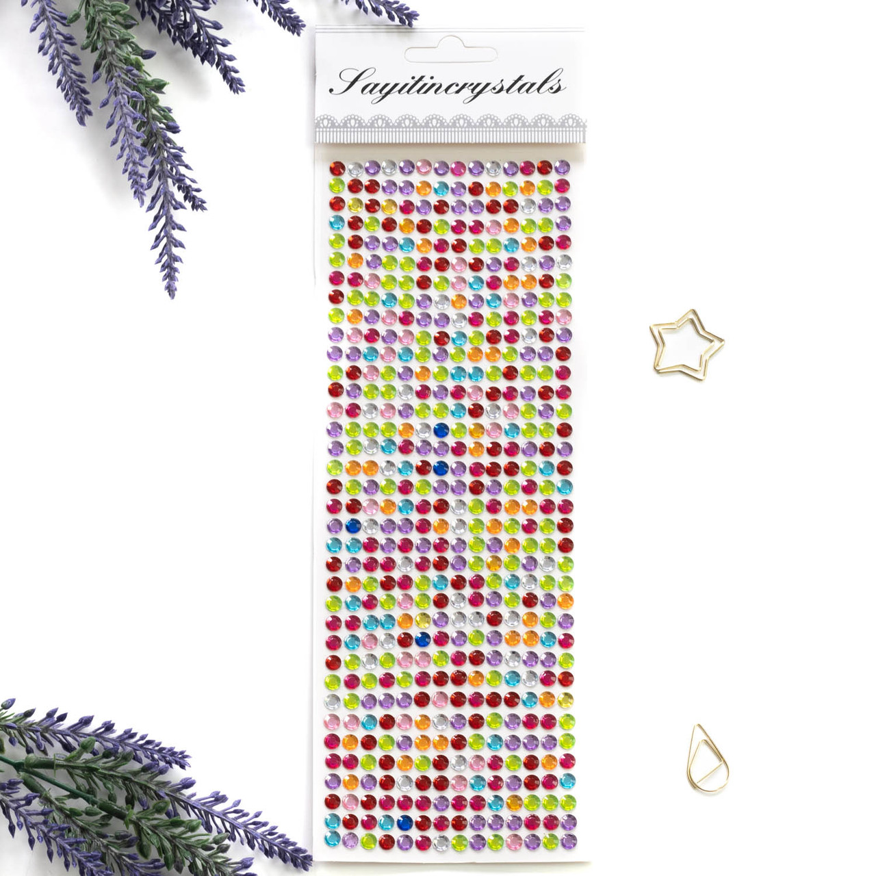 Стрази на клейкій основі мікс 5мм STA010, фото 1