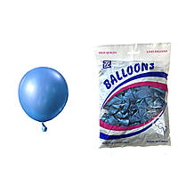 Повітряні кулі хром синій 5" TT (TONGTAI), 100 штук