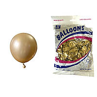 Повітряні кулі хром золото 5" TT (TONGTAI), 100 штук