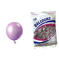 Повітряні кулі хром світло-фіолетовий 5" TT (TONGTAI), 100 штук