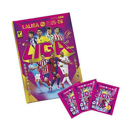 La Liga Este 2025/26 – Пак Альбом тверда обкладинка “Edición ORO” + 3 пакетики – Офіційна колекція Panini