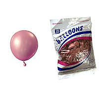 Повітряні кулі хром малиновий 5" TT (TONGTAI), 100 штук
