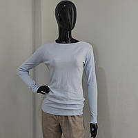 Светр жіночий джемпер віскоза однотонний тонкий 42/44 блакитний