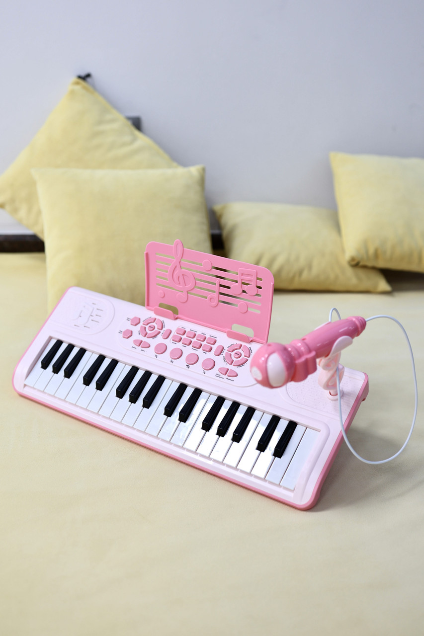 Синтезатор піаніно 6652 рожевий, фото 1