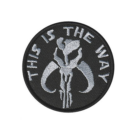 Вишитий шеврон “This Is The Way” – нашивка з символом Мандалорців (Star Wars) патч на липучці, фото 1