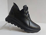 Черевики чорні жіночі зимові великого розміру від виробника модель ТН25-4117Б, фото 2