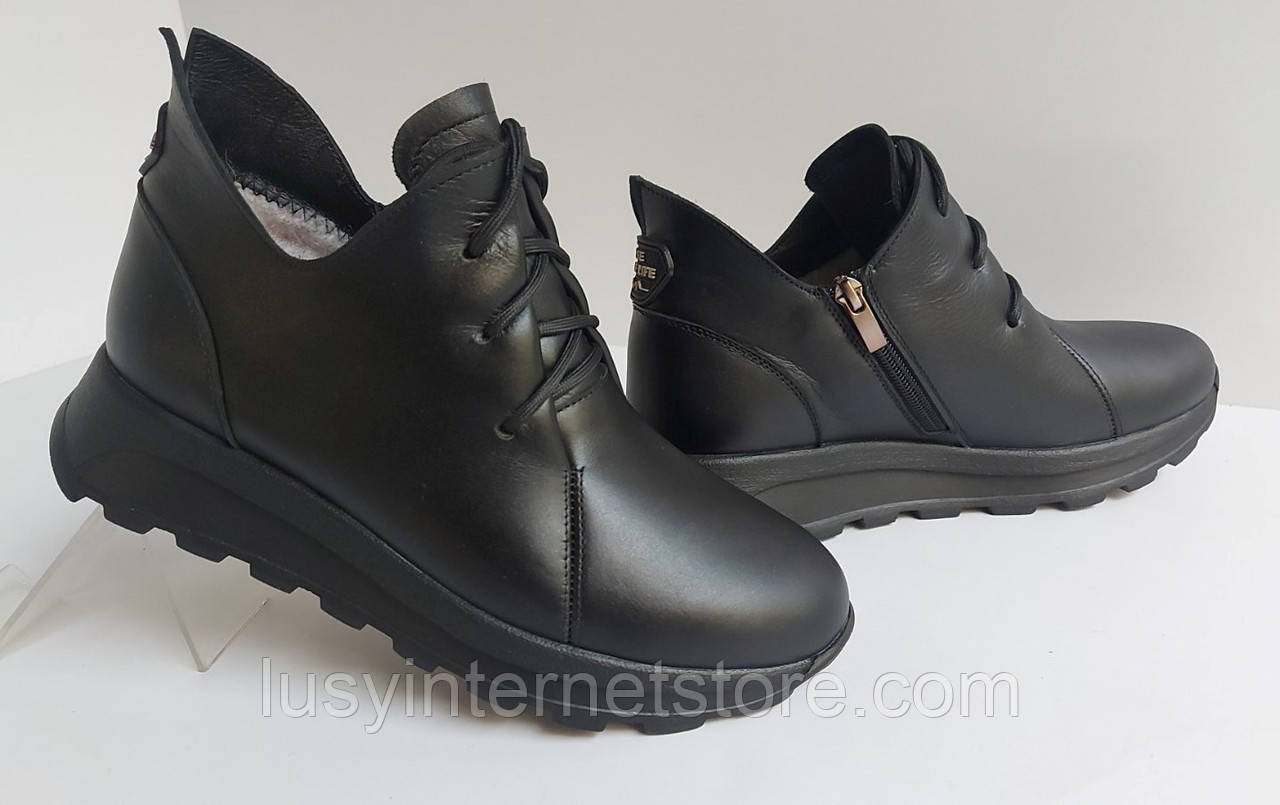 Черевики жіночі зимові шкіряні від виробника модель ТН25-4117, фото 1