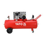 Компресор мережевий 380 В (2.2 кВт) тиск ≤ 10 Bar (360 л/хв) ресивер 200 л Yato YT-23321, фото 2