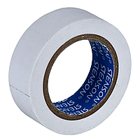 Ізострічка PVC Stenson MH-0063 19 мм*0,13 мм*10м біла, Ізоляційна стрічка для кабелів та проводів