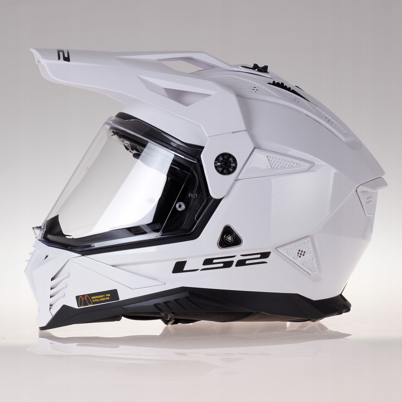 Мотошолом LS2 MX702 Pioneer 2 White, фото 1