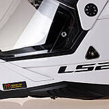 Мотошолом LS2 MX702 Pioneer 2 White, фото 4