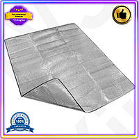 VS Підстилка під намет HOT NEW 195х195 см вологозахисна алюмінієвий поліетилен для відпочинку 32T8_V1
