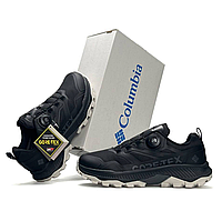 Мужские кроссовки термо Colmb BOA Gore-Tex Waterproof черно белые водонепроницаемая обувь коломбия боа гор текс на осень зиму