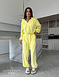 Костюм жіночий з бавовняного велюру Модель: 842-091 Колір: барбі, сірий, лимон, фото 9
