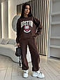Костюм спортивний жіночий Модель: 842-060 Колір: графіт, молоко, шоколад, фото 9
