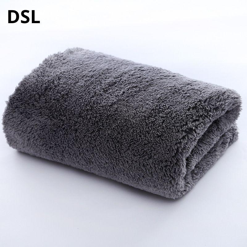 Рушник мікрофібровий пухнастик сірий 500GSM 40*40см, фото 1