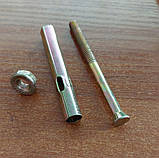 Анкер однорозпірний анкерний болт з гайкою SRTR М6/8х65 мм сталевий жовтий цинк, фото 3