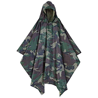 Плащ-намет (тканина оксфорд, поліестер, ПВХ) 100*138 см камуфляж, універсальний плащ намет