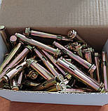 Анкер однорозпірний анкерний болт з гайкою SRTR М6/8х65 мм сталевий жовтий цинк, фото 9