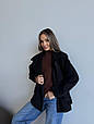 Пальто жіноче оверсайз Модель: 842-059 Колір: чорний, фото 2