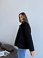 Пальто жіноче оверсайз Модель: 842-059 Колір: чорний, фото 8