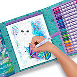 Набір для творчості Nebulous Stars Розмальовка по номерах Чарівні світи зірок, фото 4