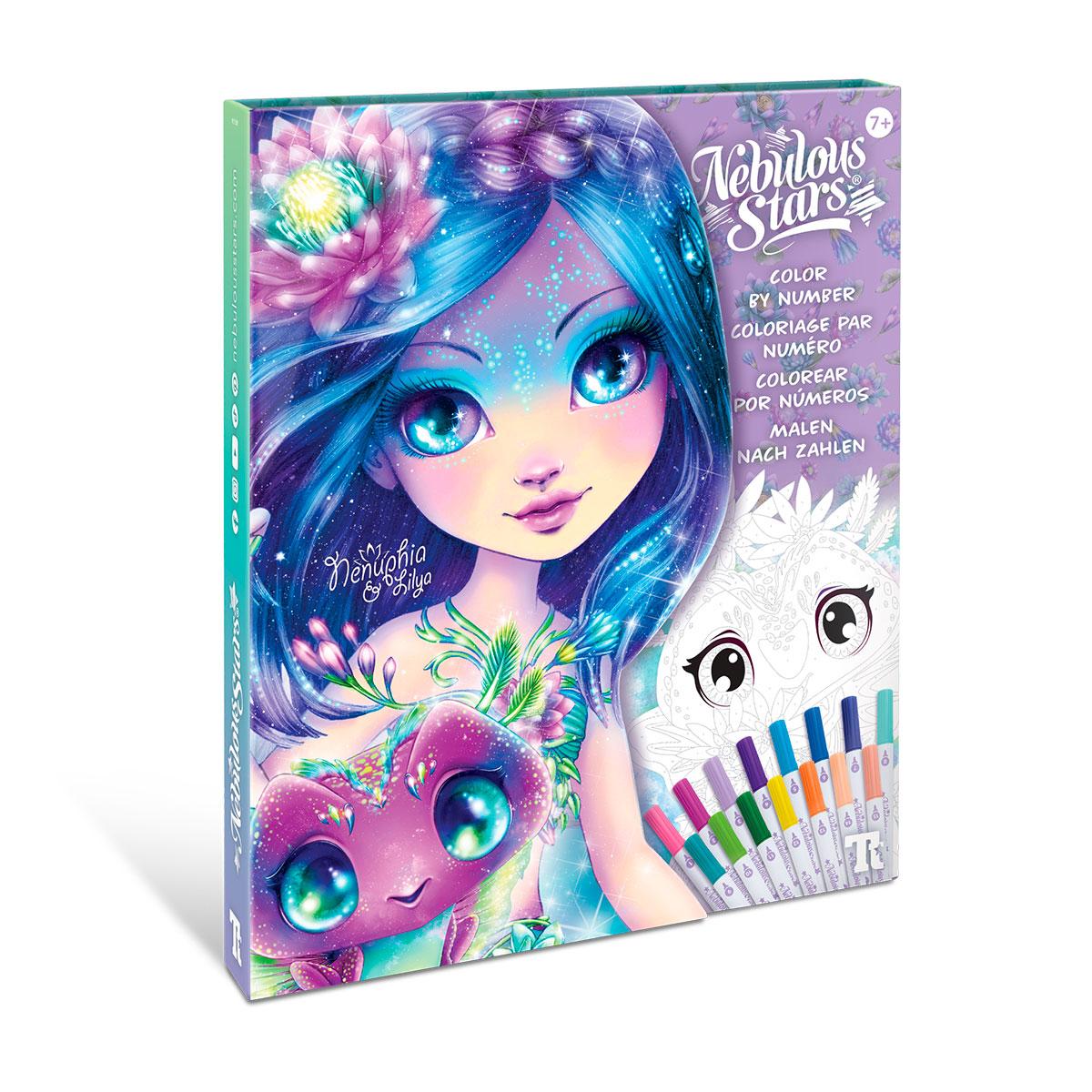 Набір для творчості Nebulous Stars Розмальовка по номерах Чарівні світи зірок, фото 1