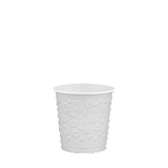 Паперовий стакан Bubles 110 мл двошаровий білий (30 шт)