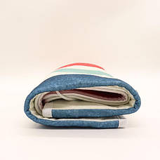 Електропростирадло покривало WarmToo 60х135см електричне простирадло, різнокольорові смуги, фото 4