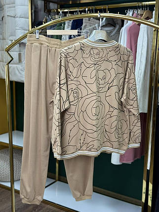 Шикарний жіночий костюм, тканина "Трикотаж" 54/56, 58/60 розмір 54/56, фото 2