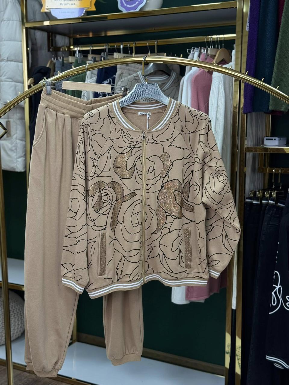 Шикарний жіночий костюм, тканина "Трикотаж" 54/56, 58/60 розмір 54/56