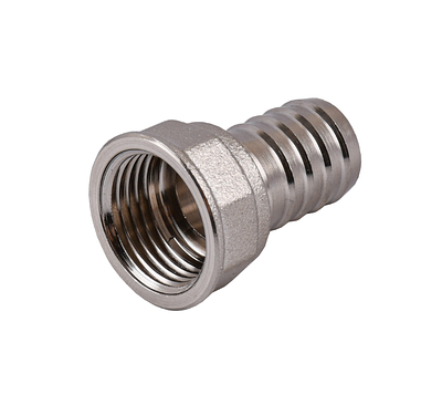 Штуцер для шланга 1/2" ВР х 16 мм, нікельована латунь