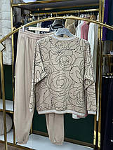 Шикарний жіночий костюм, тканина "Трикотаж" 54/56, 58/60 розмір 54/56, фото 4