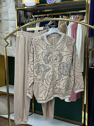 Шикарний жіночий костюм, тканина "Трикотаж" 54/56, 58/60 розмір 54/56, фото 1