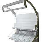 Стелаж для кондитерських виробів 1900*950 мм ТИП 3, стелаж приставний торговий Рістел, металевий кондитерський стелаж, фото 5