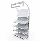 Стелаж для кондитерських виробів 1900*950 мм ТИП 3, стелаж приставний торговий Рістел, металевий кондитерський стелаж, фото 3