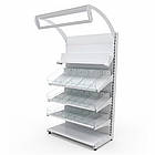 Кондитерський стелаж торговий 1900*1200 мм ТИП 3, стелаж приставний, стелаж для кондитерки, стелаж для спецій, стелаж з секціями, фото 3