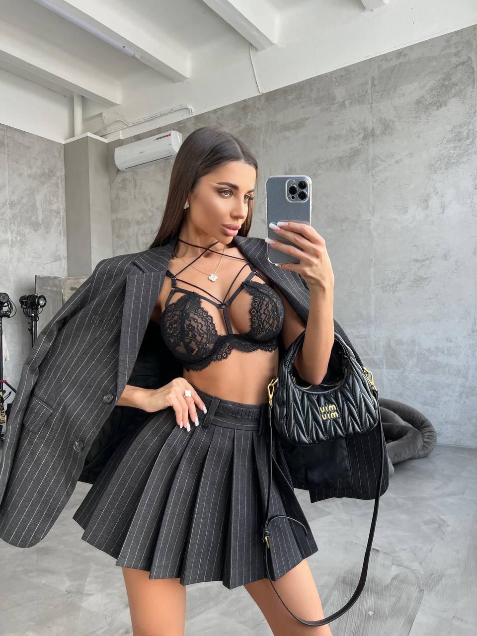 Костюм жіночий з євро костюмної тканини Модель: 842-038, фото 1