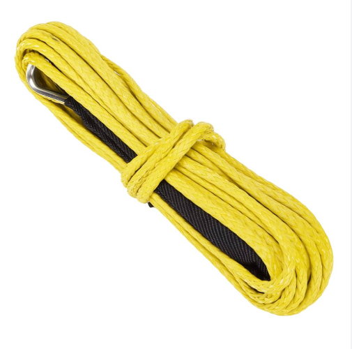 Кевларовий трос 6мм 15м жовтого кольору для лебідки 3500-4500 lbs LIS-6-2222, фото 1