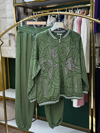 Шикарний жіночий костюм, тканина "Трикотаж" 54/56, 58/60 розмір 54/56, фото 1